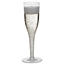 Plastglass champagne løs fot 13,5cl 12/pk