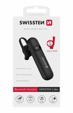Swissten alt Swissten Bluetooth Headsett Caller Svart
