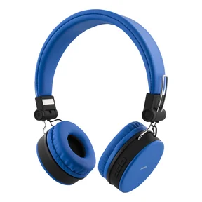 Streetz Sammenleggbart on-ear Bluetooth-headset, 3.5 mm, blå