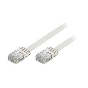 U/UTP Cat6 Netværkskabel, fladt, 20m, 250MHz, hvid