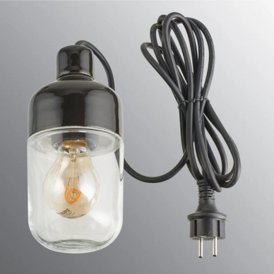 Ohm Svart Klar utomhuslampa E27 max 40W Ohm Svart Klar utomhuslampa E27 max 40W