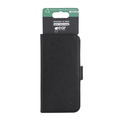 Gear alt GEAR tegnebog taske iPhone 15 Pro, sort