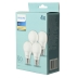 Philips LED-standardpære E27 8W/827 4-pak