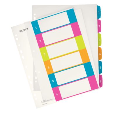 Leitz alt Register printbar PP A4+ 1-6 WOW farver