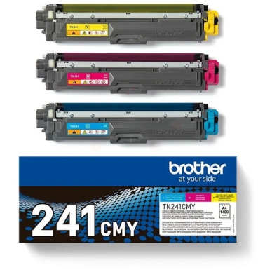 BROTHER alt Multipack C/M/Y 1.400 sidor (TN241C + TN241M +TN241Y)