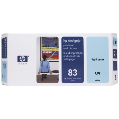 HP alt UV printerhoved (inkl. rengøringskit) lys cyan nr. 83
