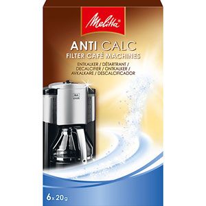 Melitta alt Melitta Anti Calc avkalkningsmedel kaffebryggare, 6 st