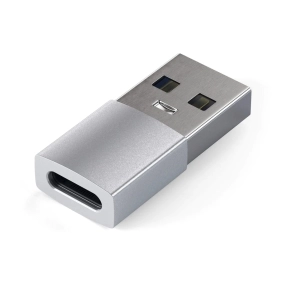 Satechi-sovitin USB-A – USB-C, Silver