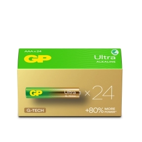 GP Ultra Alkaline AAA-batteri LR03/24AU 24-pakk