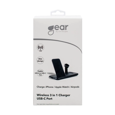 Gear alt GEAR Trådlös QI Laddare USB-C 20W Apple Watch/Airpods/mobil