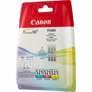 Canon CLI-521 C/M/Y Blekkpatron Multipack CMY