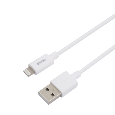 DELTACO alt Deltaco Latauskaapeli USB-A Lightningiin, 3 m, valkoinen