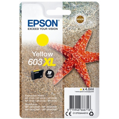 EPSON alt EPSON 603XL Mustepatruuna Keltainen