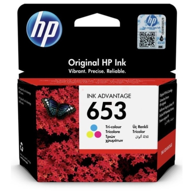 HP alt HP 653 Blekkpatron 3 farge