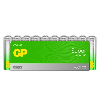 GP BATTERIES alt GP Super Alkaline AA-batteri LR6/15A 20-pack