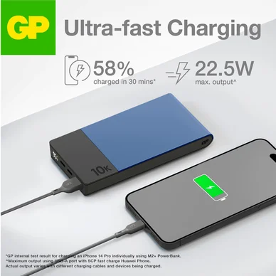 GP Powerbank M2+ 10000mAh Blue