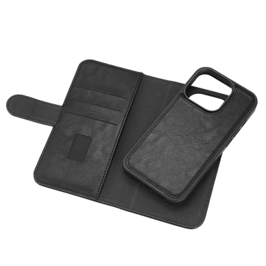 Gear alt GEAR-lompakkokotelo MagSafe iPhone 15 Pro 2in1, musta