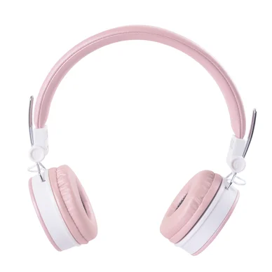 Streetz Foldbar on-ear BT headset, 3,5 mm, lyserød