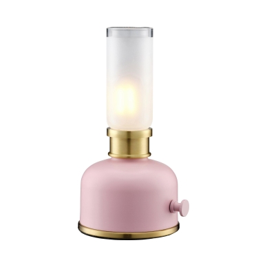 Frida Bordlampe Genopladelig Rosa