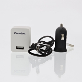 Camelion USB-oplader Lightning Apple og Micro-USB 230V/12V