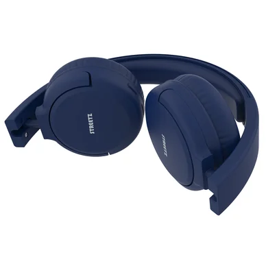 Streetz BT210 Bluetooth hovedtelefoner, mic, foldable, blå
