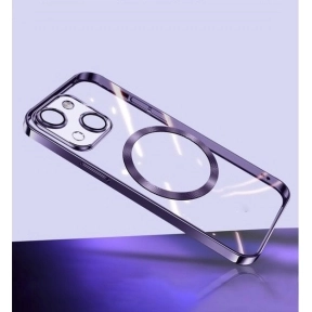 Mobilcover MagSafe Transparent iPhone 15 Plus, Purple