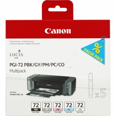 CANON alt Canon PGI-72 Blekkpatron MultiPack PBK,GY,PM,PC,CO