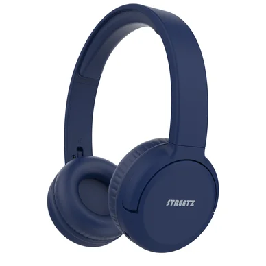 Streetz BT210 Bluetooth hovedtelefoner, mic, foldable, blå