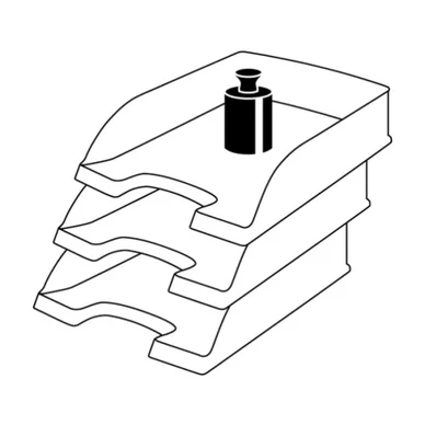 Brevbakke Leitz Plus sort