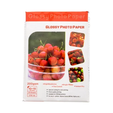 Fotopapper Glossy 10x15 20ark 200g