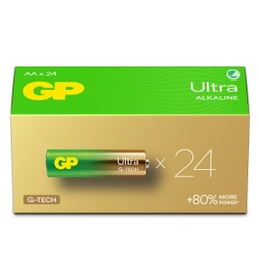 GP Ultra Alkaline AA-batteri, LR6/15AU 24-pakk