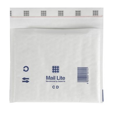 Other alt Bubbelpåse Mail Lite CD 180x165 mm vit, 100 st