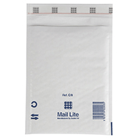 Other alt Boblekonvolutt Mail Lite C/0 150x210 mm hvit, 100 stk.