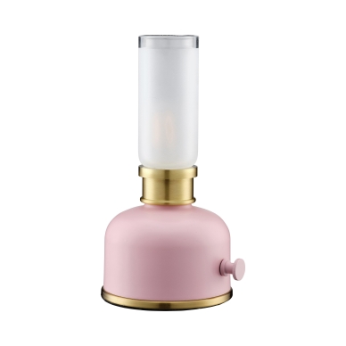 Frida Bordlampe Genopladelig Rosa