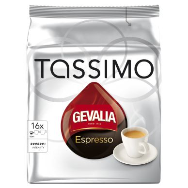 Tassimo alt Gevalia Tassimo Espresso kahvikapselit, 16 annosta