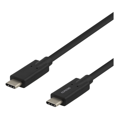 DELTACO alt Deltaco Ladekabel USB-C til USB-C, 2 m, sort