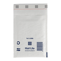 Other alt Boblekonvolut Mail Lite A0 110x160 mm hvid, 100 stk.