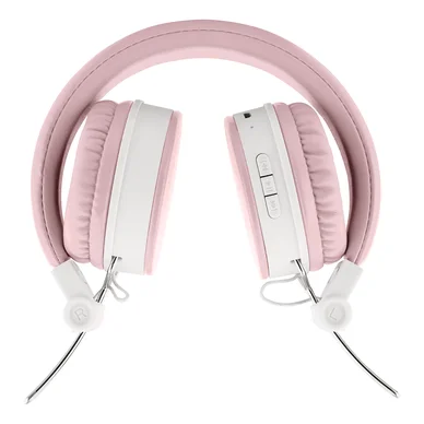 Streetz Foldbar on-ear BT headset, 3,5 mm, lyserød