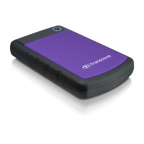 Transcend 2,5” ekstern harddisk, 2 TB USB 3.0, violet