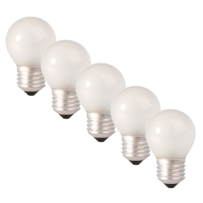 5-pack E27 Glödlampa Klotformad Opal 25W 2700K