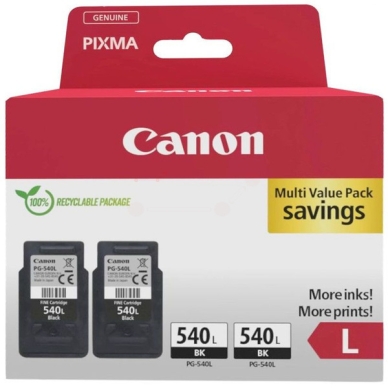 Canon PG-540L Bläckpatron Svart Pigment twin pack Canon PG-540L Bläckpatron Svart Pigment twin pack