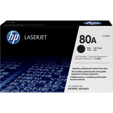 HP alt HP 80A Tonerkassette sort