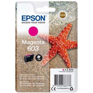 EPSON alt EPSON 603 Blækpatron Magenta