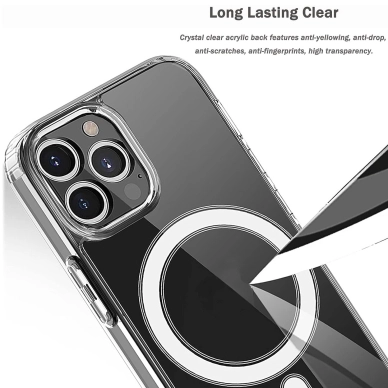 Turtos alt Mobilcover MagSafe Clear iPhone 15 Pro