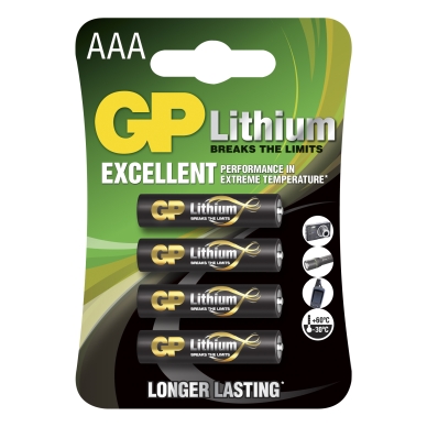 GP AAA-litiumbatteri 1.5V, 24LF-2U4 GP AAA-litiumbatteri 1.5V, 24LF-2U4