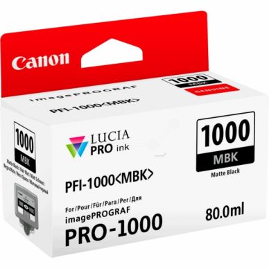 CANON PFI-1000 MBK Bläckpatron Mattsvart CANON PFI-1000 MBK Bläckpatron Mattsvart