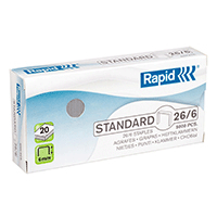 Rapid alt Hæfteklammer Rapid 26/6 standard, 5000 stk.