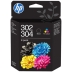 B82L1AE HP 302/304 Blækpatron Multipack BK+CMY B82L1AE HP 302/304 Blækpatron Multipack BK+CMY