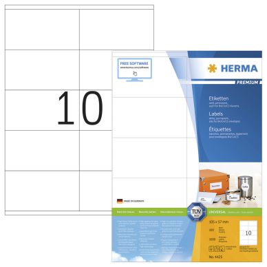 Herma alt Etikett HERMA Premium A4 105x57 (100)