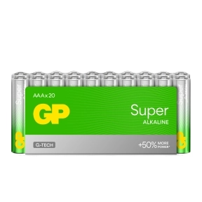 GP Super Alkaline AAA-batteri LR03/24A 20-pakk